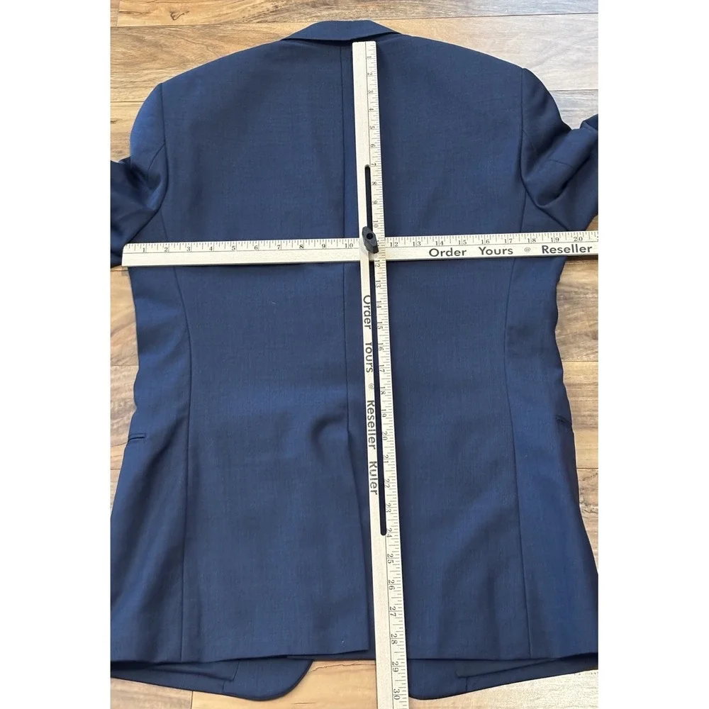 Ralph‎ Ralph Lauren Mens 38R Blue Glen Plaid Blazer  And Vest 100% Wool 2 Button